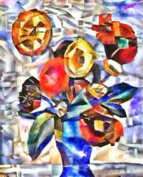 Bouquet con grandi fiori, 2017